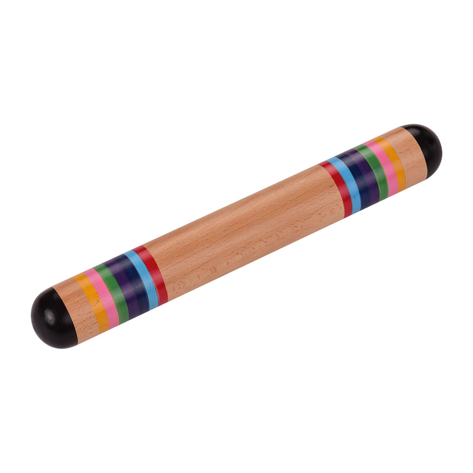 Grand baton de pluie en bois coloré - jouet zen musique enfant